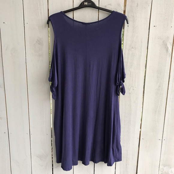 Navy Blue Boutique Dress - Picture 6 of 6